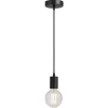 Leen Bakker Pendel hanglamp - zwart - E27 - 200 cm