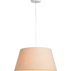 Pendels-Leen Bakker Pendel hanglamp wit met schroefdraad voor kap - E27 - 100 cm