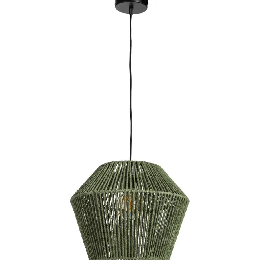 Leen Bakker Pendel hanglamp zwart met schroefdraad voor kap - E27 - 100 cm