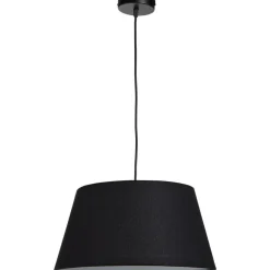 Leen Bakker Pendel hanglamp zwart met schroefdraad voor kap - E27 - 100 cm