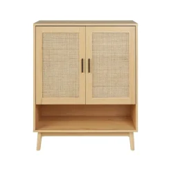 Beliani PEROTE - Dressoir - Lichte houtkleur - Rotan