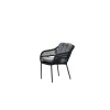 Tuinstoelen-Garden Impressions Pescara dining fauteuil - carbon black -rope black - mystic grey