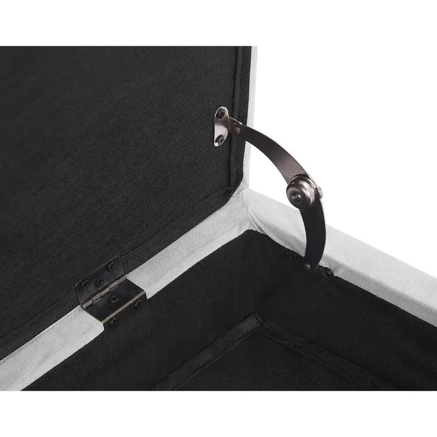 Beliani PESSAC - Chaise longue - Grijs - Rechterzijde - Fluweel
