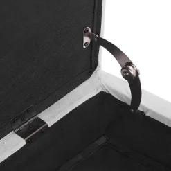Beliani PESSAC - Chaise longue - Grijs - Rechterzijde - Fluweel