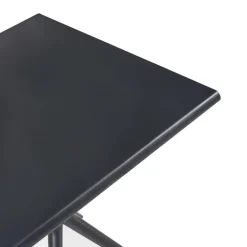 Tuintafels-Beliani PIAVE - Tuintafel - Zwart - 70 x 70 cm - Synthetisch materiaal