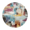 Laagpolige Vloerkleden|Ronde Vloerkleden-Muratap Picasso Artisan Vintage Rond Vloerkleed Multi Laagpolig - 160 CM ROND