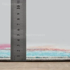 Laagpolige Vloerkleden|Ronde Vloerkleden-Muratap Picasso Artisan Vintage Rond Vloerkleed Multi Laagpolig - 160 CM ROND