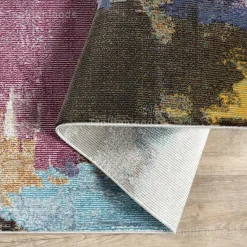 Laagpolige Vloerkleden|Ronde Vloerkleden-Muratap Picasso Artisan Vintage Rond Vloerkleed Multi Laagpolig - 160 CM ROND