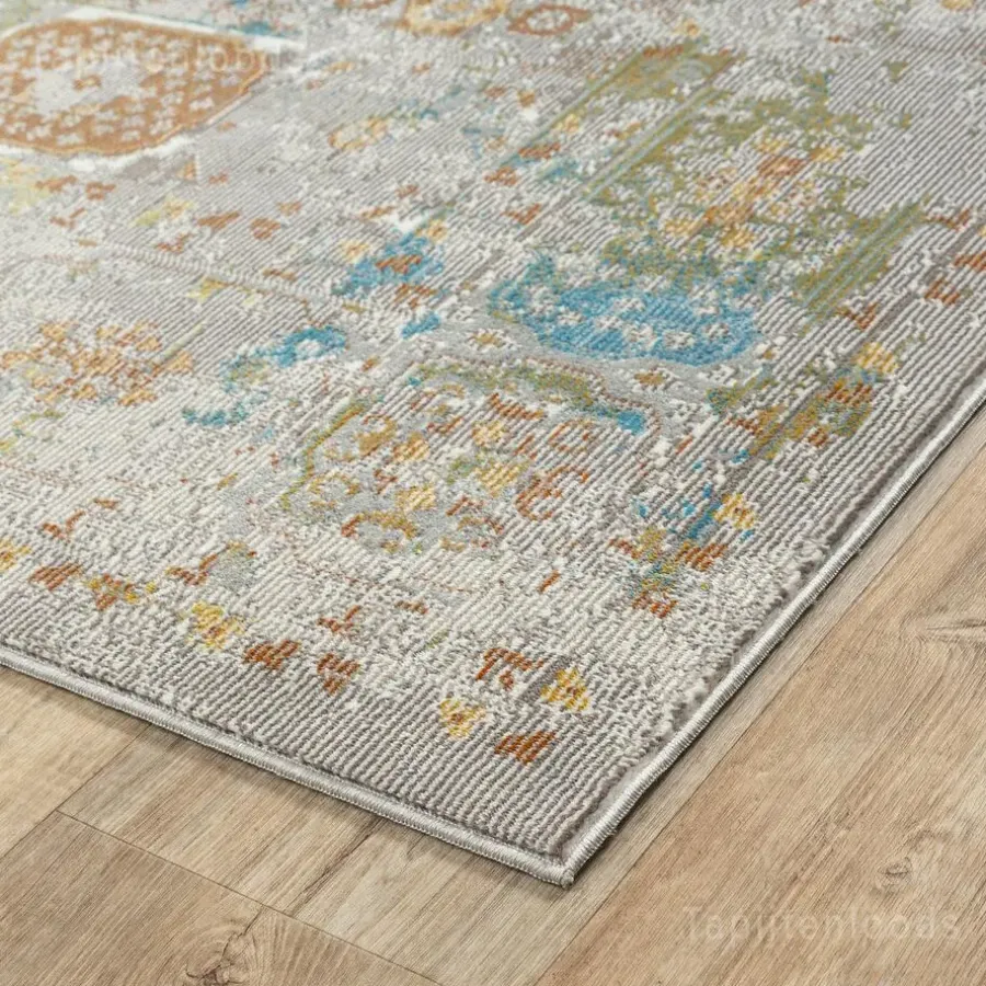 Muratap Picasso Feraghan Vintage Vloerkleed Multi / Beige Laagpolig - 300x400 CM