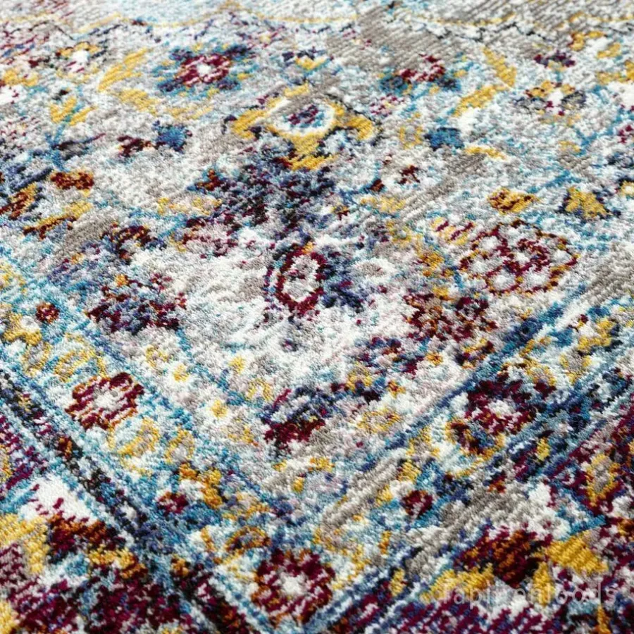 Vloerkleden|Laagpolige Vloerkleden-Muratap Picasso Keshan Vintage Vloerkleed Multi / Beige Laagpolig - 160x230 CM