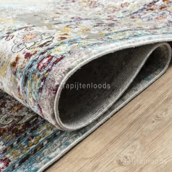 Vloerkleden|Laagpolige Vloerkleden-Muratap Picasso Keshan Vintage Vloerkleed Multi / Beige Laagpolig - 160x230 CM