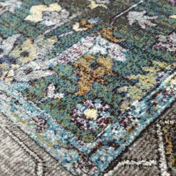 Ronde Vloerkleden-Muratap Picasso Pablo Vintage Rond Vloerkleed Groen / Multi Laagpolig - 300 CM ROND