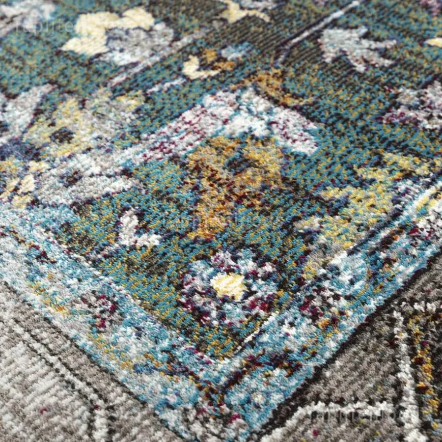 Ronde Vloerkleden-Muratap Picasso Pablo Vintage Rond Vloerkleed Groen / Multi Laagpolig - 300 CM ROND