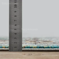 Ronde Vloerkleden-Muratap Picasso Pablo Vintage Rond Vloerkleed Groen / Multi Laagpolig - 300 CM ROND