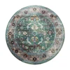 Laagpolige Vloerkleden|Ronde Vloerkleden-Muratap Picasso Pablo Vintage Rond Vloerkleed Groen / Multi Laagpolig - 200 CM ROND