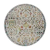 Ronde Vloerkleden-Muratap Picasso Sarough Vintage Rond Vloerkleed Creme / Beige Laagpolig - 300 CM ROND