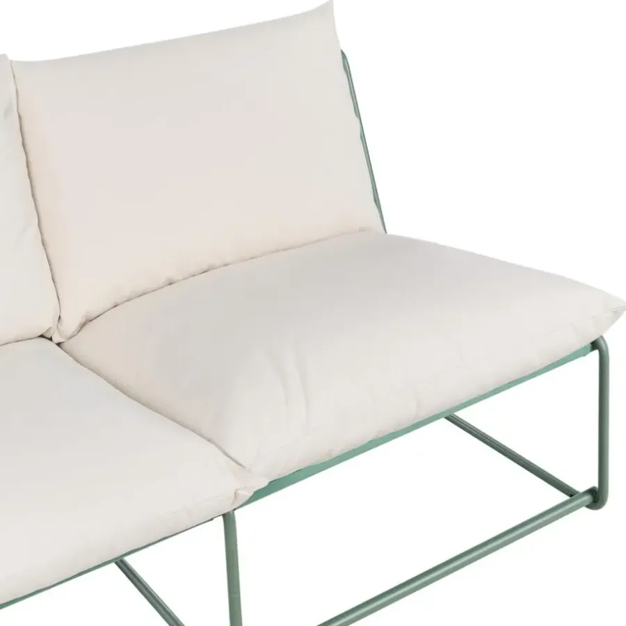 Loungebanken-Leen Bakker PICO - Tweezitsbank - Groen - Staal