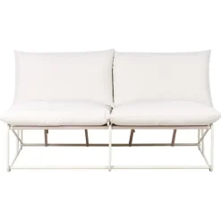Loungebanken-Leen Bakker PICO - Tweezitsbank - Lichtbeige - Staal