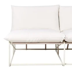 Loungebanken-Leen Bakker PICO - Tweezitsbank - Lichtbeige - Staal