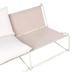 Loungebanken-Leen Bakker PICO - Tweezitsbank - Lichtbeige - Staal