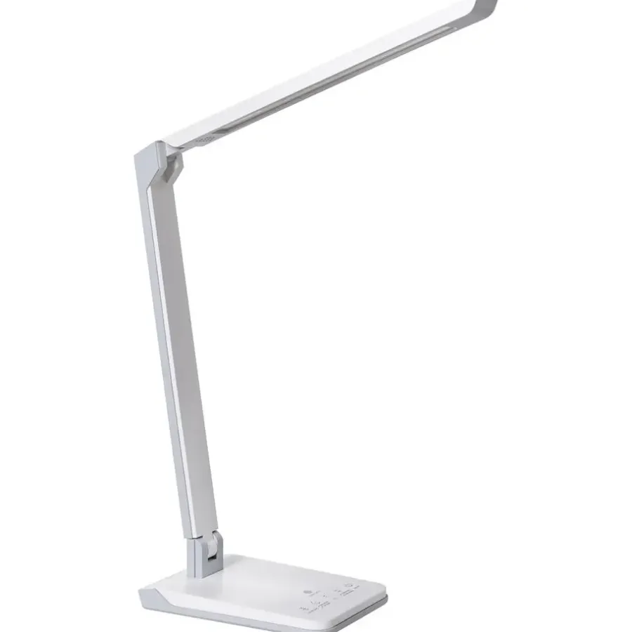 Leen Bakker PICTOR - Bureaulamp LED - Wit - Synthetisch materiaal