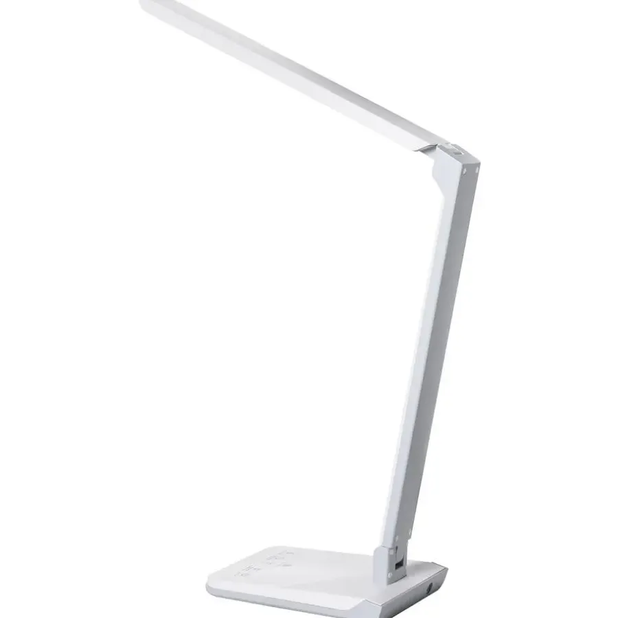 Leen Bakker PICTOR - Bureaulamp LED - Wit - Synthetisch materiaal