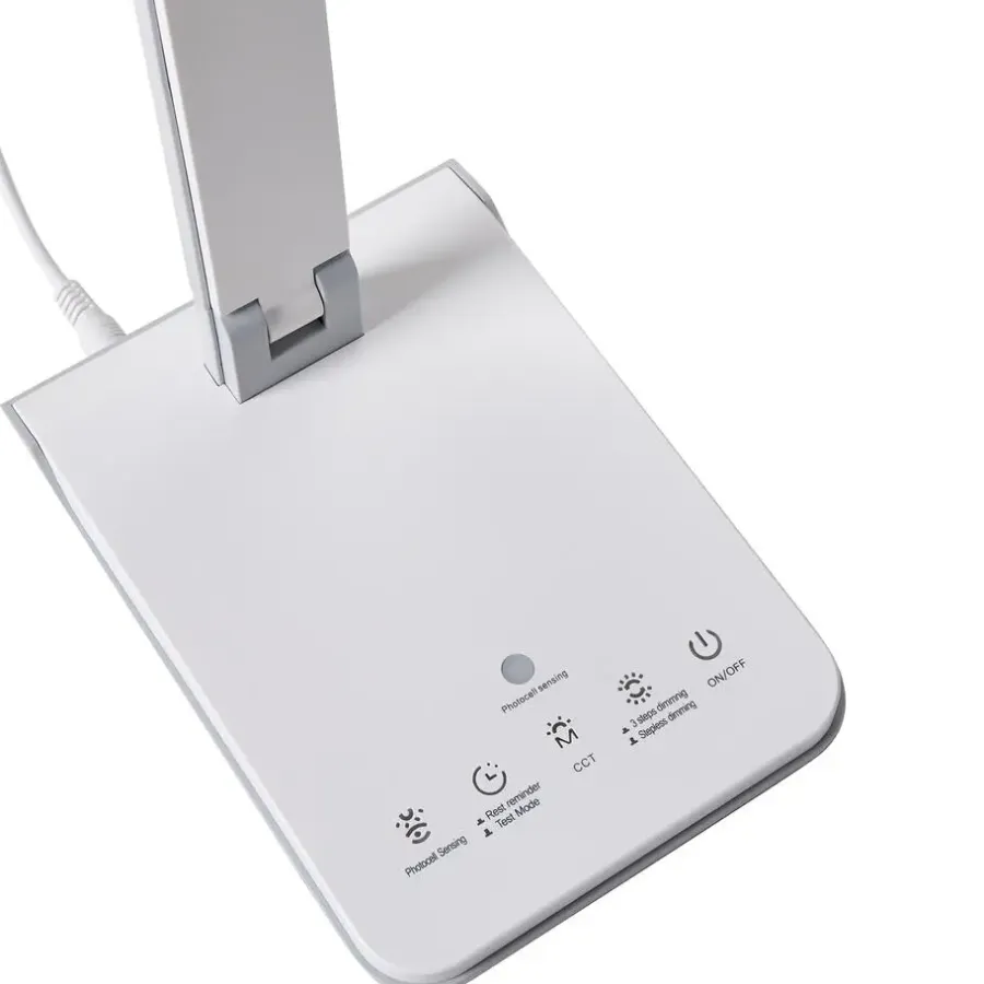 Leen Bakker PICTOR - Bureaulamp LED - Wit - Synthetisch materiaal
