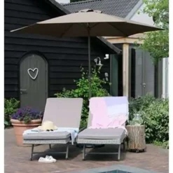 Parasols-PimXL Luxe 6-ribs Parasol - Ø300cm - Taupe