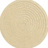 Placemats-Leen Bakker Placemat Emory - taupe - Ø38 cm (1 stuk)