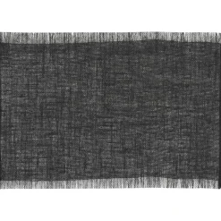 Placemats-Leen Bakker Placemat Emory - zwart - 45x30 cm (1 stuk)
