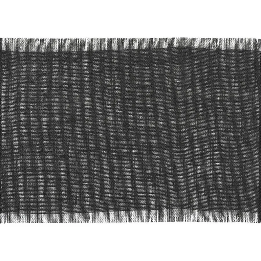 Placemats-Leen Bakker Placemat Emory - zwart - 45x30 cm (1 stuk)