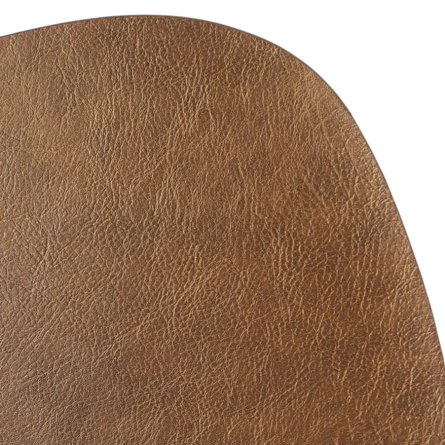 Placemats-Unique Living Placemats lederlook - 1x - 39x30 cm - koper - onderleggers