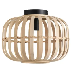 Plafondlampen-Leen Bakker Plafondlamp Asher - naturel - E27 - 23xØ33 cm