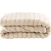 Plaids-Leen Bakker Plaid Brylin - beige - 130x170 cm