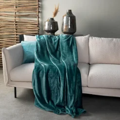 Plaids-Sierkussen.nl Plaid Charlie - Sagebrush Green - 200x220 cm