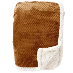 Sierkussen.nl Plaid Cody - Tobacco Brown - 150x200 cm