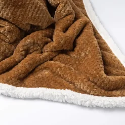 Sierkussen.nl Plaid Cody - Tobacco Brown - 150x200 cm