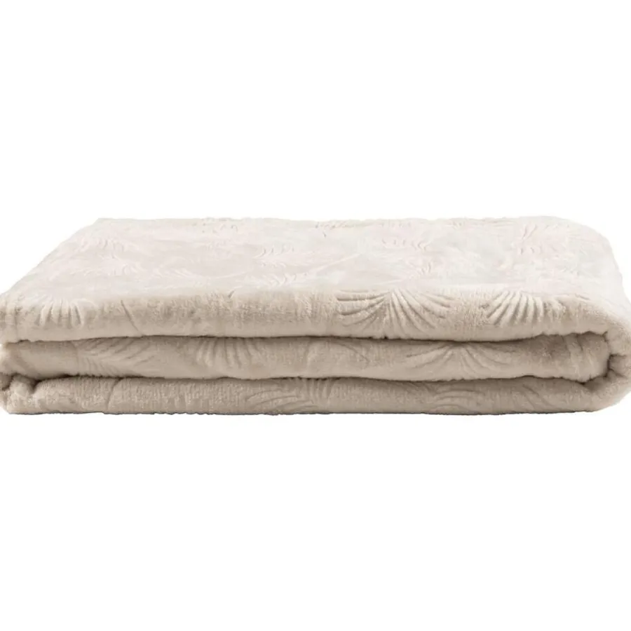 Leen Bakker Plaid Jerdy - beige - 130x170 cm