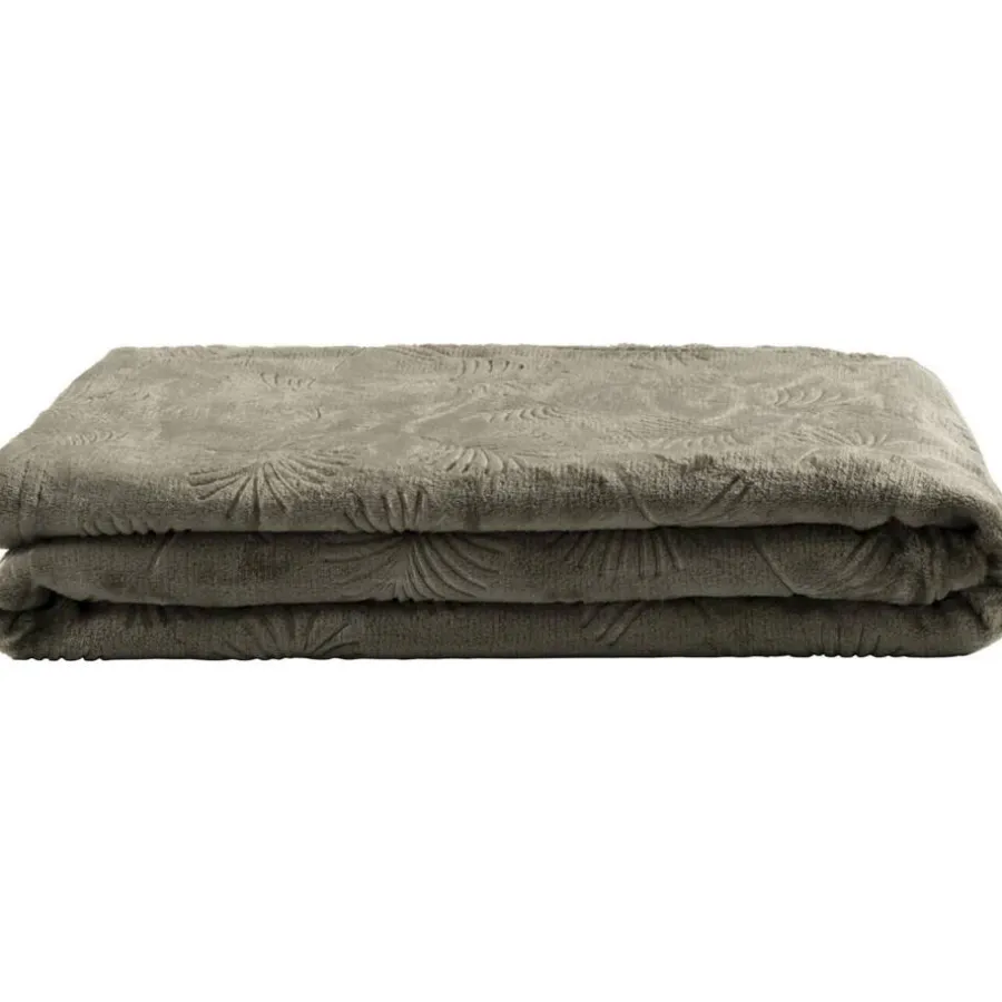 Leen Bakker Plaid Jerdy - groen - 130x170 cm