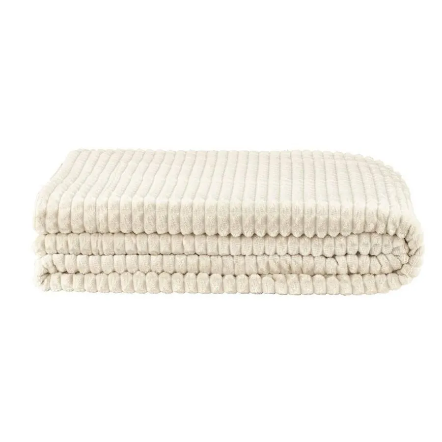 Leen Bakker Plaid Kyra XXL - beige - 240x220 cm