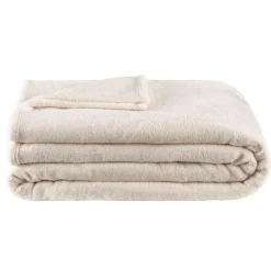 Leen Bakker Plaid Niek XXL - off-white - 240x220 cm