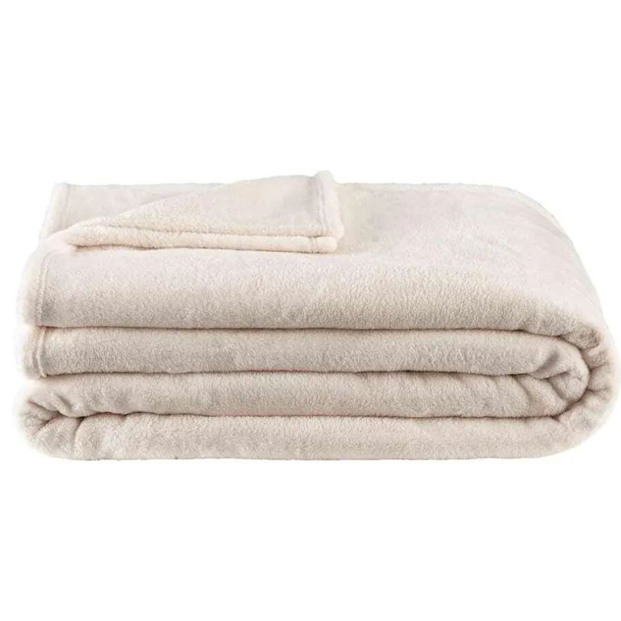 Leen Bakker Plaid Niek XXL - off-white - 240x220 cm