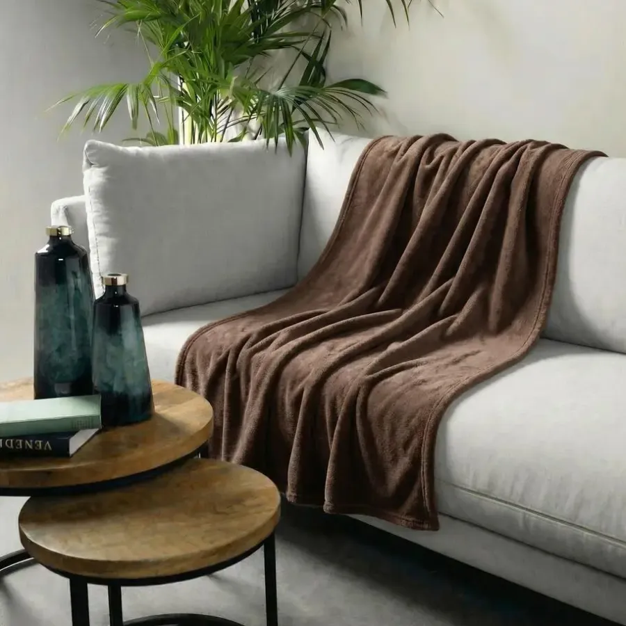 Plaids-Sierkussen.nl Plaid Owen - Chocolate Martini - 130x160 cm