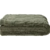 Leen Bakker Plaid Sjors - groen - 130x170 cm