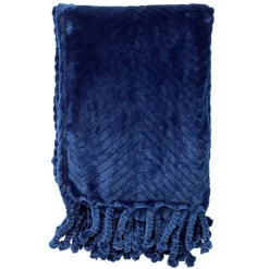 Sierkussen.nl Plaid Ziggy - Insignia Blue - 140x180 cm