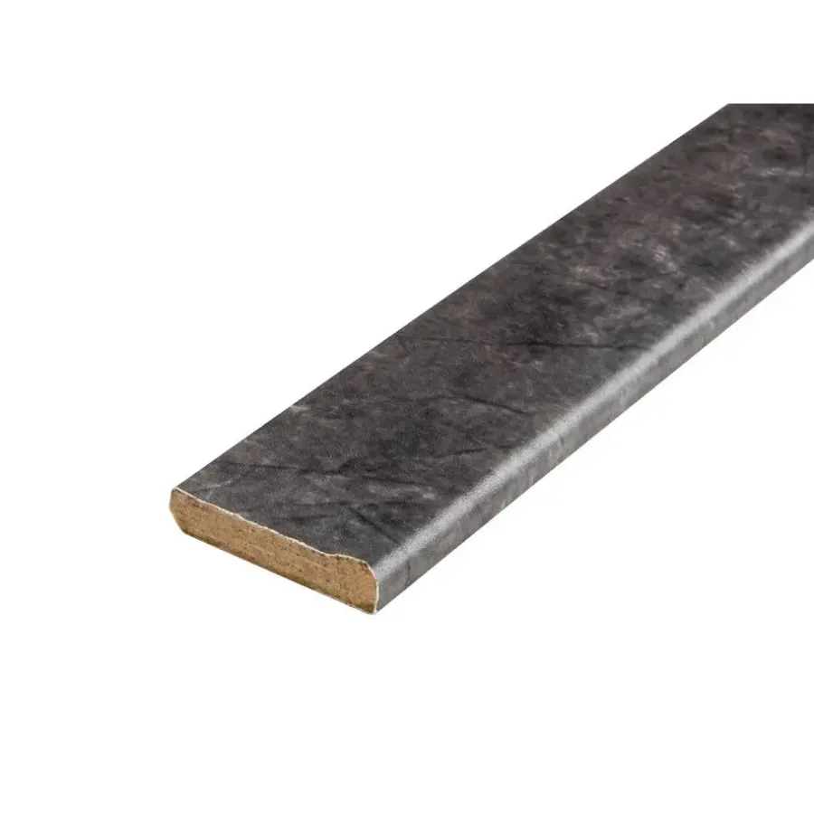 Leen Bakker Plakplint Stone-Slate - antraciet - 240x2,2x0,5 cm