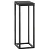 Bijzettafels-Leen Bakker Plantentafel Gijs - zwart - 70x25x25 cm