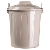 Prullenbakken-PlasticForte Afvalemmer - taupe - 21 liter - 35x33x42,5 cm