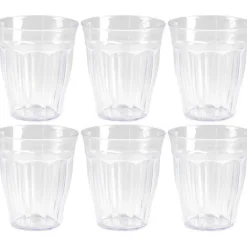 PlasticForte Drinkglazen/waterglazen Picardie - 12x - kunststof