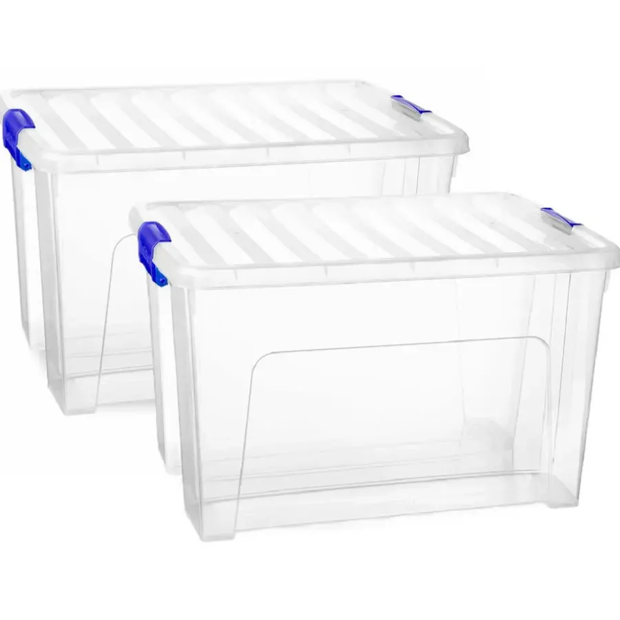 PlasticForte Multi Storage Opslagbox - transparant - 47L